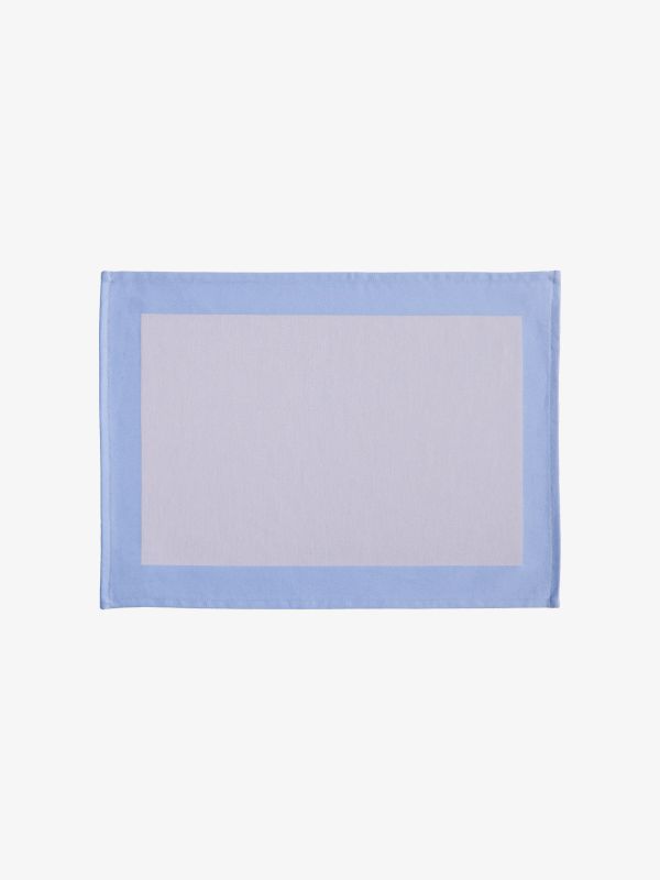 Tischset RAM hellblau/klein gemustert